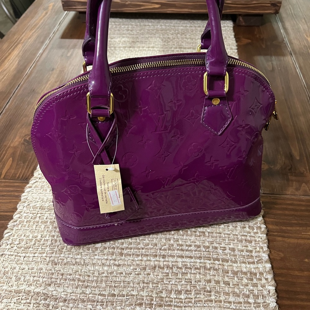 Purple handbag